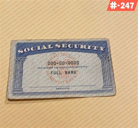 Free Download Editable SSN Card - DOCUMENT PSD