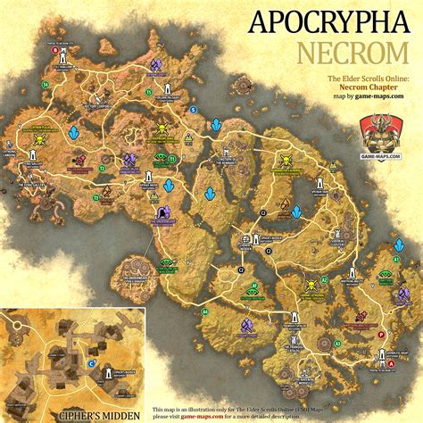 Apocrypha Map - Necrom The Elder Scrolls Online (ESO)