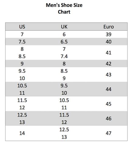 11.5 shoe size to european store
