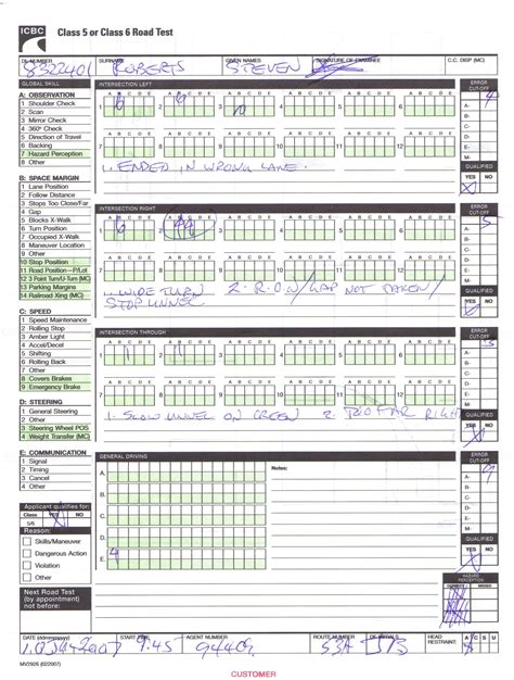 Class C Driving Test 的图像结果