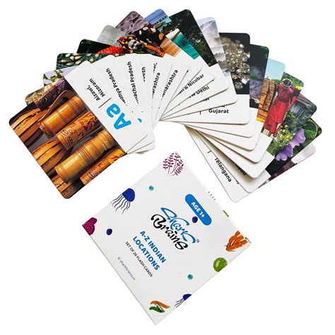Buy Shark Brains A to Z Indian Locations Flash Cards for 1+ Year Old ...