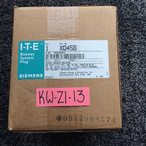 Siemens ITE XQ45G Busway Duct Circuit Breaker XJ-L India | Ubuy
