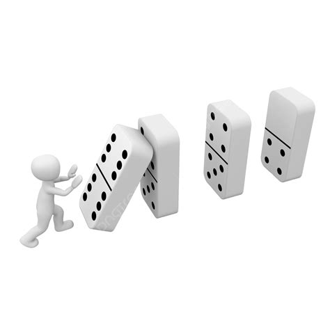 Dominoes 3d Chain Reaction Motion, Overturn, Fall, Falling PNG ...