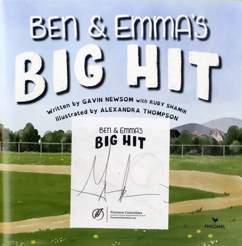 Gavin Newsom autograph, signed book