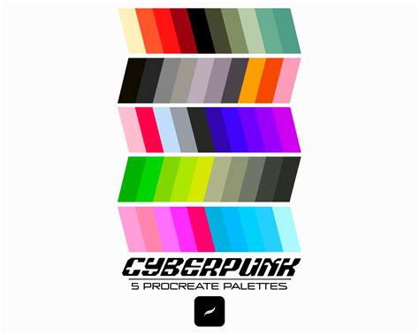 Cyberpunk Color Palettes | Coloring Pages