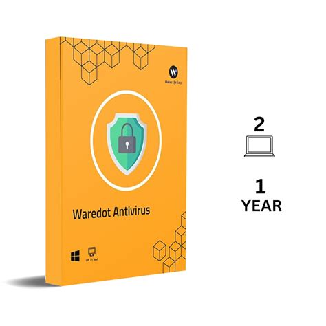 Waredot Antivirus For Laptop 2024 | 2 User 1 Year | Antivirus Software ...