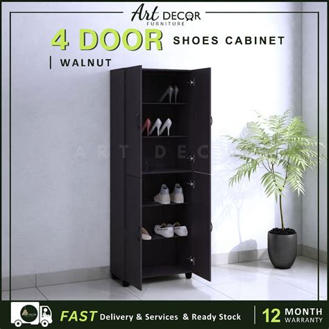 [READY STOCK] Almari Kasut 4 door/2door shoe rack /Shoe Cabinet Ready ...