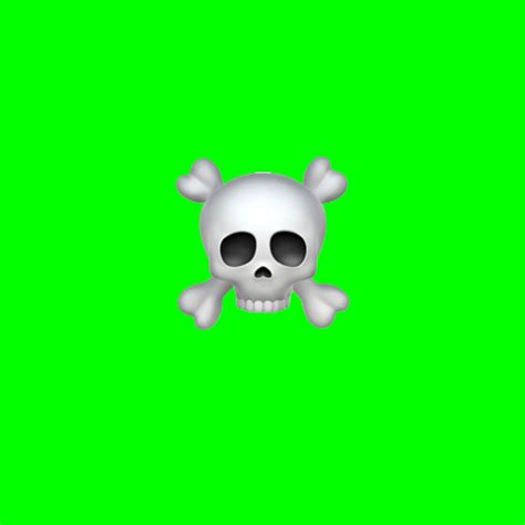 Skull and Crossbones Green Screen