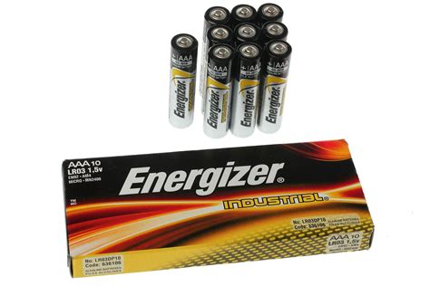 10 pieces Energizer Industrial AAA batteries | Advantageously shopping ...