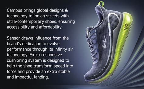 Buy Campus Men's Sensor Running Shoes Navy/RED - 6UK/India at Amazon.in