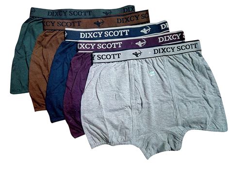 Buy Dixcy Scott Men's Cotton Swish Trunks Assorted (5, 80(S)) at Amazon.in
