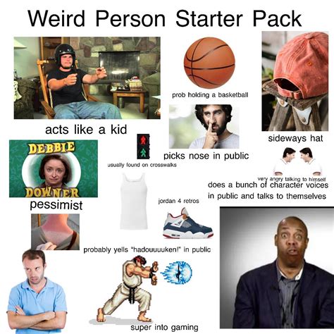 Weird Person Starter Pack | /r/starterpacks | Starter Packs | Know Your ...