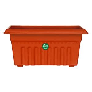 TrustBasket UV Treated Rectangular Plastic Planter (12 inches ...