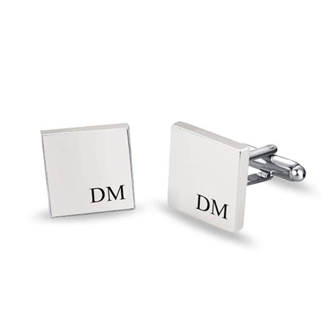 LeCalla - Buy Personalised 925 Sterling Silver Initial Name Cufflink ...