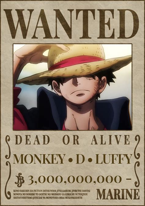 Luffy s new wanted poster – Artofit