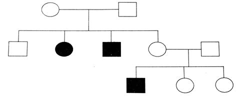 Study the given pedigree chart and answer the question that follow. (a ...