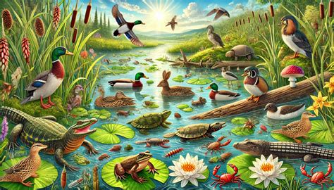 Animals In The Wetlands
