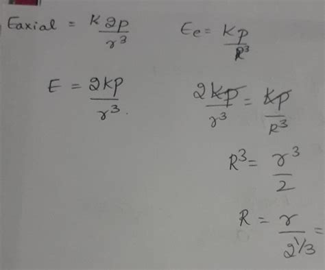 The electric field due to a small electric dipole at a distance ‘r ...