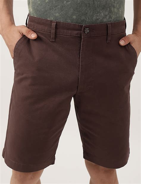 Buy (Cotton Blend) Regular Fit Shorts at Marks & Spencer