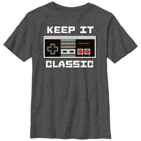 Boys Husky Nintendo Keep It Classic Controller Boys Husky Graphic Tee