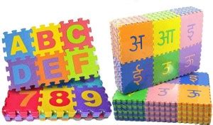 IMAGINEA English with Hindi Varnmala Mini Puzzle Mat for Kids EVA ...