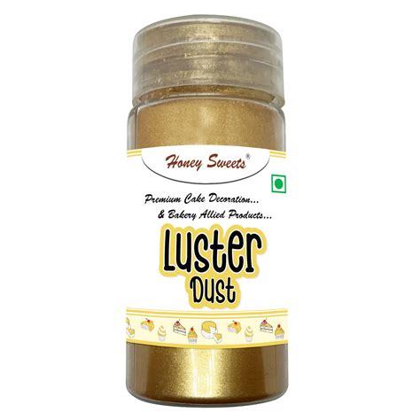 Honey Sweets Edible Bright Gold Luster Dust for Painting on Cakes and ...
