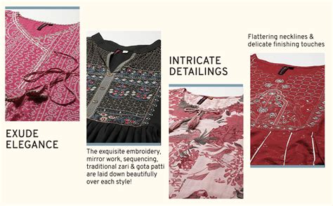 ishin Women's Silk Ethnic Motifs Fuchsia Straight Kurta : Amazon.in ...