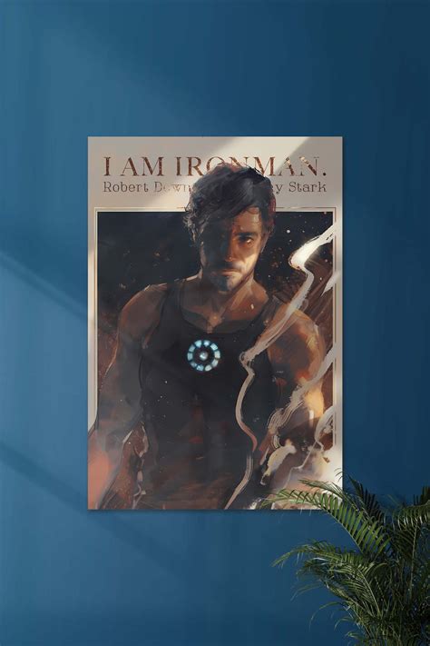 I AM IRONMAN X RDJ | Tony Stark | MARVEL POSTER | Posterized.in