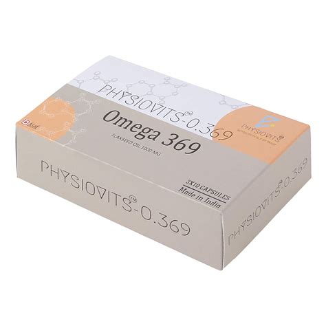 Physiovits O.369 | Omega 3 6 9-1000mg Flaxseed Oil | For Healthy Heart ...