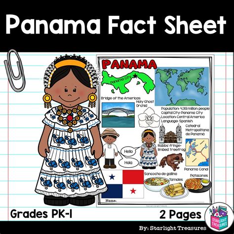 Panama Fact Sheet for Early Readers - A Country Study | Made By Teachers