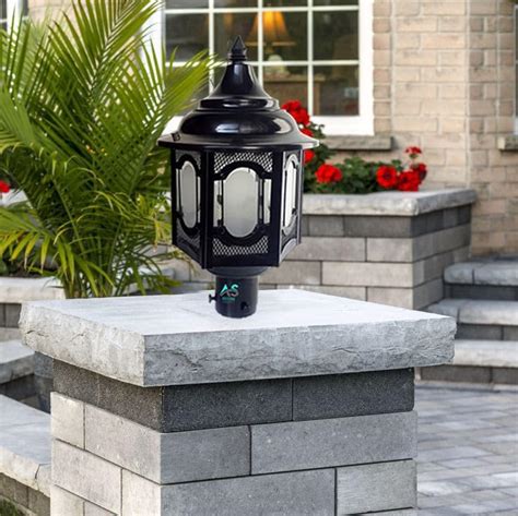 AS DEKORE LIGHTS Black Metal Decorative Outdoor Gate Light Lamp for ...