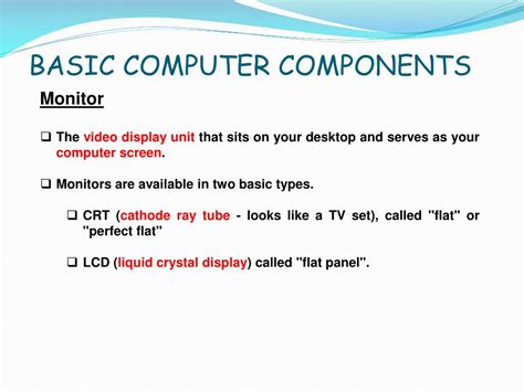 Basic Computer Components PPT 的图像结果
