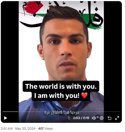 Fact Check: Viral Video Of Cristiano Ronaldo Voicing Support For ...