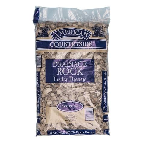 American Countryside 0.5 Cubic feet 50-lb Gray Drainage rock ( 3-in ...