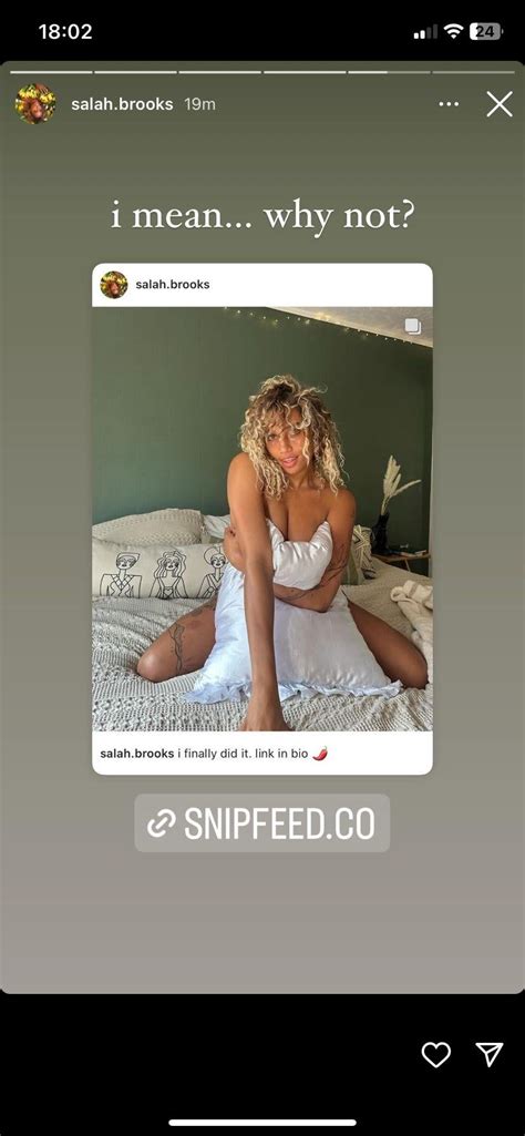 She started an onlyfans!! : r/SalahBrooksNew