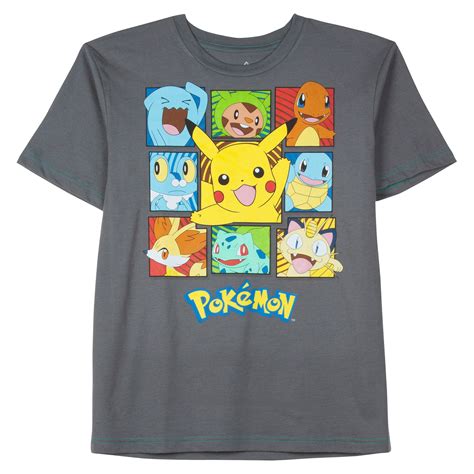 petiteBoys' Pokemon Graphic Short sleeve T-Shirt - Charcoal Heather XL ...