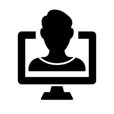 Person On Computer Icon 的图像结果