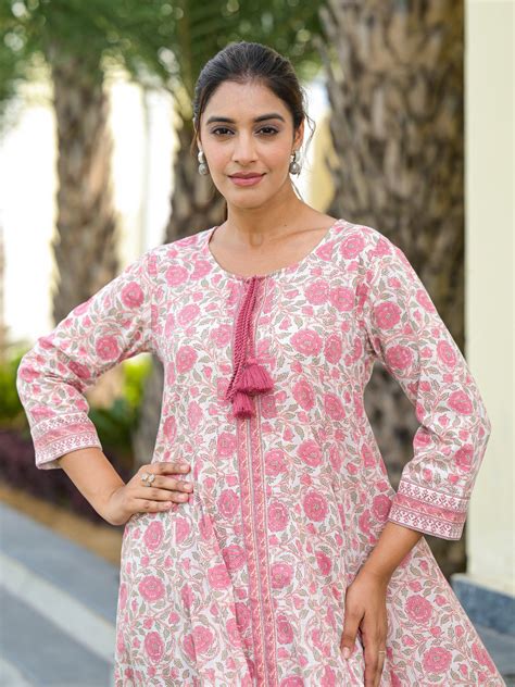 GULAB - KALI DRESS (BLUSH WHITE) – RusticWeave