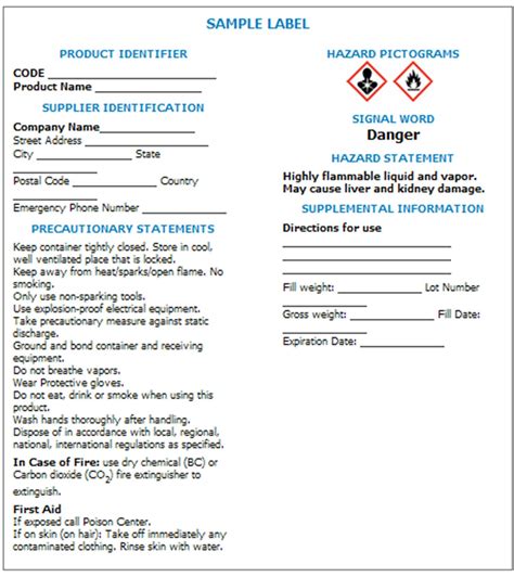 Hazard Communication Standard - Labels | WORK SAFE KENTUCKY