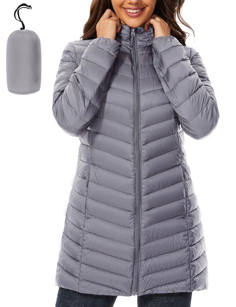 ANOTHER CHOICE Lightweight Women Puffer Jacket, Hooded, Warm, Packable ...