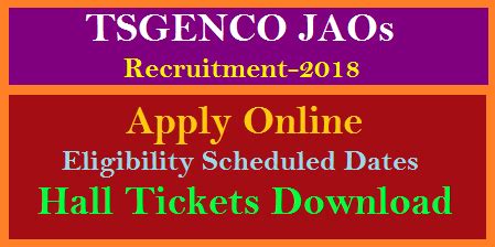 TS GENCO JAO Junior Accounts Officers Recruitment Notificaiton 2018 ...