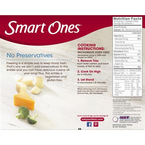 Smart Ones Broccoli & Cheddar Roasted Potatoes Frozen Meal 9 oz | Shipt