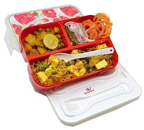 Buy Sarthak Uphaar Lunch Box Big Lunch Box with Spoon and Fork 1 ...