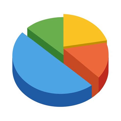 Pie chart variations pie chart vector on white background | Premium AI ...