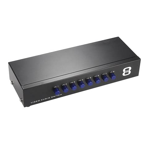 Buy MT-VIKI 8 Ports 8-In 1-Out AV RCA Splitter Selector Switch Adapter ...