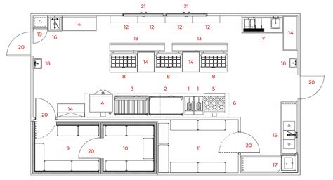Restaurant Kitchen Design Layout 的图像结果