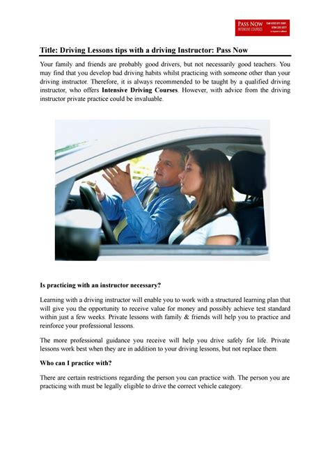 Image result for Driving Lessons Tips