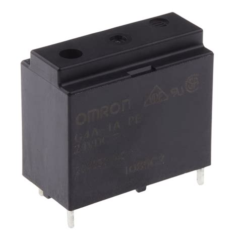 G4A-1A-PE DC24 Omron | Omron PCB Mount Power Relay, 24V dc Coil, 20A ...