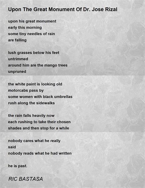 Jose Rizal Poems