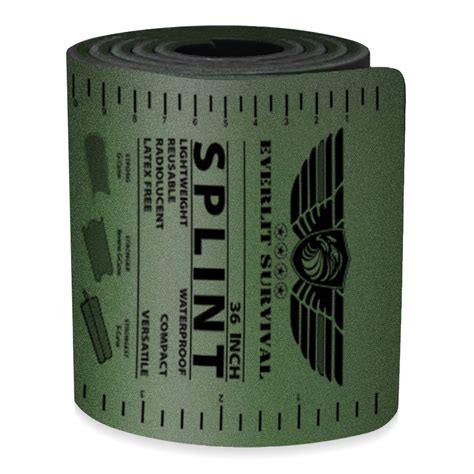 Everlit Survival 36 Inch Splint Lightweight Reusable Combat Splint ...